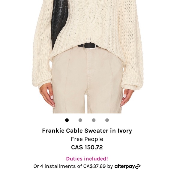 Free People Cable Knit Sweater - Picture 2 of 3